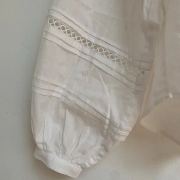 NWOT Petite Studio Elyna Linen Blouse - Picture 5 of 5